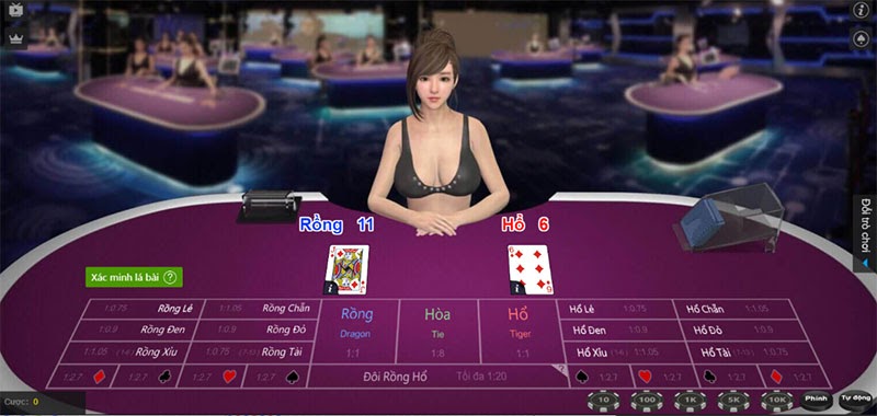 Hướng dẫn cách chơi Long hổ tại cổng game KU888