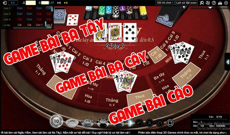 Luật chơi game bài ba cây siêu đơn giản tại KU888